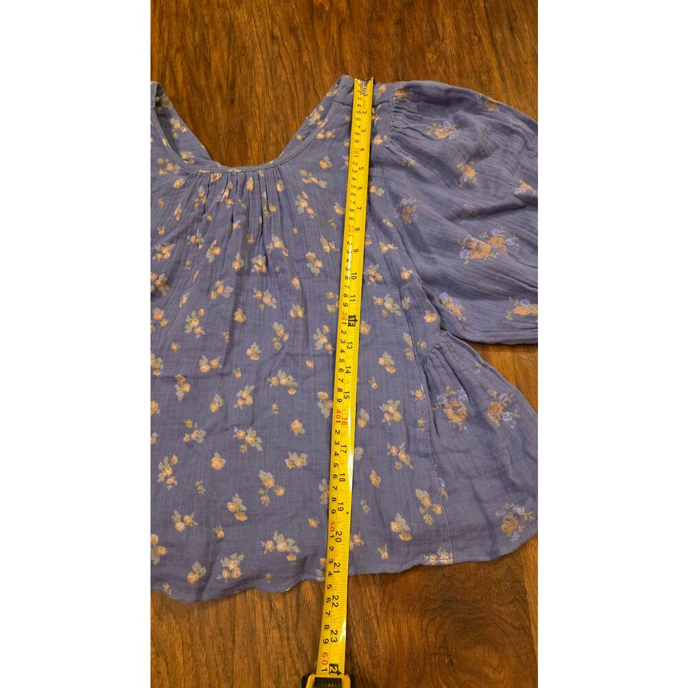 Nwt Free People Chloe Mixed Print Back Cutout Top - Picture 8 of 8